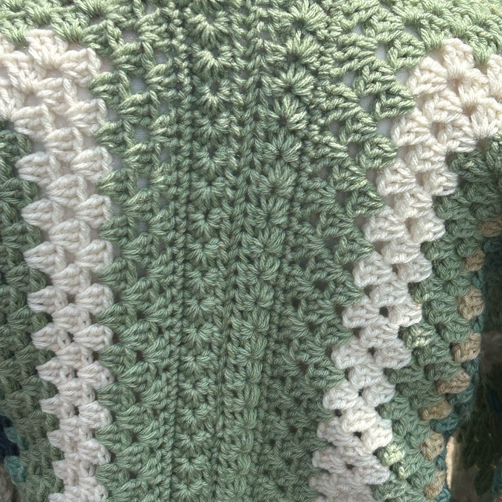 Green&Blue Women’s Cardigan&Infinity Scarf - Picture 5 of 7
